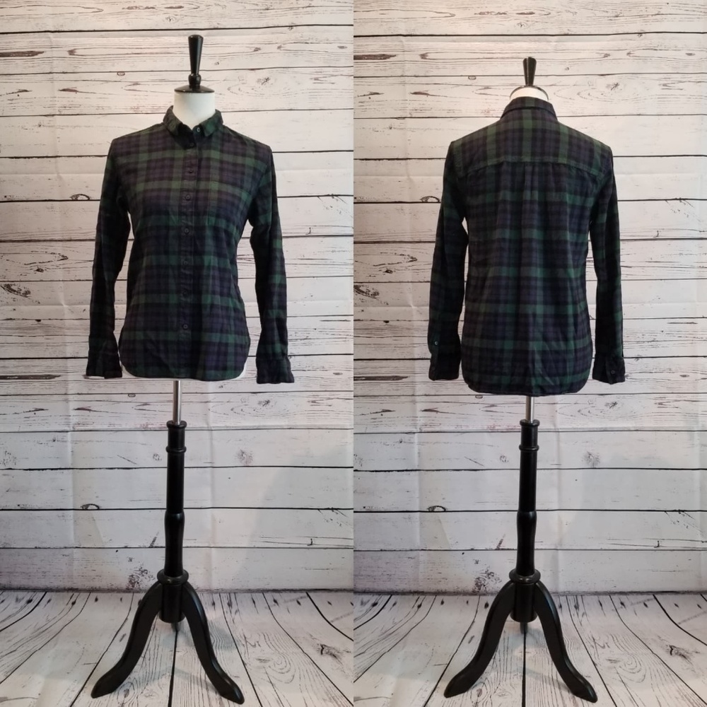 Blue and Green Button Up Jack Wills Shirt